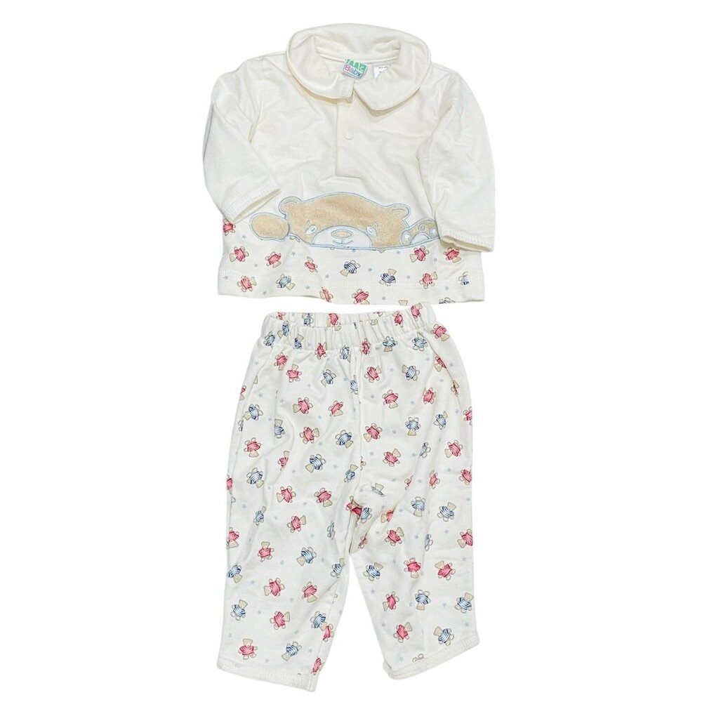 Vtg McBaby McDonalds Baby Clothes Shirt & Pant Set 6 mo Boy Teddy Bears